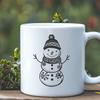 Beautiful Snowman In DXF - For Free Download, Commercial Use