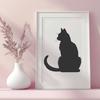 Creative Sitting Cat Clipart