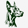 Free Doberman Pinscher Vector Craft File In SVG For Free Download