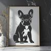 Sitting French Bulldog Decal