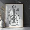 Beautiful Guitar Vector Illustration