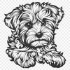 Laying Dog Vector Craft File - SVG Free Download