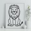 Beautiful Lion - Laser Engraver PNG