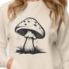 Mushroom Design Element with Detailed Cap and Stem A detailed illustration of a mushroom with its cap and stem, suitable for various design projects.