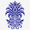 Free Unique Pineapple Digital Artwork