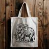 Artistic Elephant - Laser Engraver SVG