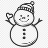 Snowman In SVG Format - Free Commercial Use License