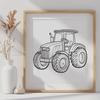 Tractor Template In PNG & SVG - Free Digital Download