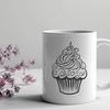 Stunning Cupcake - DXF Format