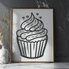 Beautiful Cupcake Vector Craft File