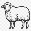 Unique Sheep Vector Illustration