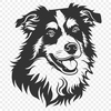 Free Australian Shepherd In DXF - For Free Download, Commercial Use