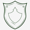 A vector illustration of a shield used as a graphic design element for various applications.