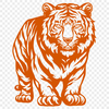 Beautiful Standing Tiger Clipart