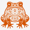 Beautiful Toad - Sublimation DXF Free Download