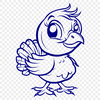 Cute Turkey In PDF - Free Download