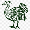 Beautiful Turkey Decal In SVG For Free Download