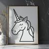 Beautiful Unicorn Vector Image In PDF For Free Download