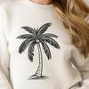 Artistic Palm Tree Digital Art - Free DXF