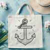 Artistic Anchor - Nautical SVG