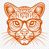 Unique Big Cat In SVG, PNG, PDF And DXF File Formats - Free