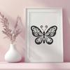 Ornate Butterfly In PDF Format