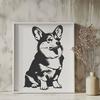 Creative Sitting Corgi Image