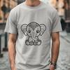 Sitting Elephant SVG - Decal For Commercial Use