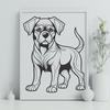 Beautiful Standing Dog Decal