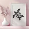 Stunning Sea Turtle Vector Craft File In SVG For Free Download