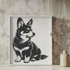 Free Sitting Welsh Corgi Design