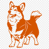 Free Unique Welsh Corgi Printable Artwork PDF - Commercial Use