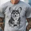 Stunning Sitting Welsh Corgi SVG