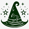 Witch Hat Digital Drawing In SVG File Format For Free Download