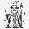 Artistic Wizard In DXF - Free Digital Download