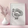 Free Unique Turkey Illustration