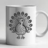 Unique Turkey - Sublimation DXF Free Download