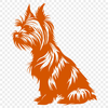 Sitting Yorkshire Terrier SVG