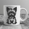 Stunning Yorkshire Terrier In SVG Format