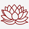 Lotus Flower Icon Illustration A stylized illustration of the sacred lotus flower from various cultures.