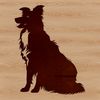Adorable Aussie Sitting Pretty An illustration of a sitting Australian Shepherd dog breed, suitable for use as clip art or vector design.