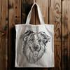 Blue Merle Dog Breed Icon A medium-sized dog with a distinctive blue merle coat and erect ears.