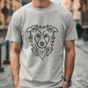 Australian Shepherd Digital Artwork In SVG, PNG, PDF And DXF Formats