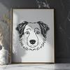 Stunning Australian Shepherd In PDF And PNG