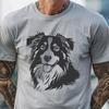 Beautiful Australian Shepherd - Laser Engraver SVG