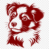 Stunning Australian Shepherd - SVG For Commercial Use