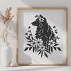 Beautiful Sitting Australian Shepherd SVG