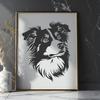 Free Australian Shepherd Stencil In PNG For Free Download