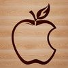 Beautiful Vector Apple Design A vector illustration of a juicy red apple, suitable for various design applications.