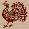 Free Vector Turkey Graphics A digital illustration of a farm animal, a turkey, suitable for various design uses.